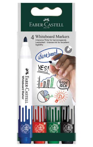 Marker za bijelu ploču 1,5-3mm W20/4boje Faber Castell