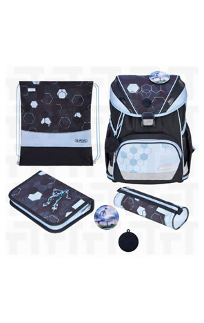 Torba školska anatomska 4u1 Ultralight Plus XL Cyber Soccer Herlitz