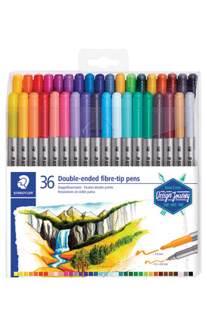 Flomasteri 36 boja obostrani s 2 vrha Design Journey Staedtler