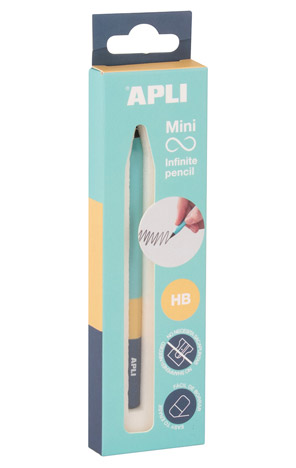 Olovka grafitna HB beskonačna Mini Tricolor Apli aquamarine