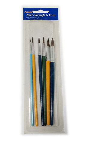 Kist set okrugli 6 komada Artmate