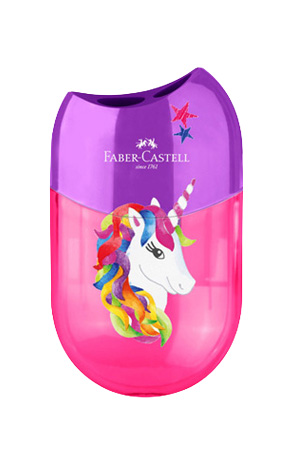 Šiljilo s pvc kutijom 2 rupe Unicorn Faber Castell