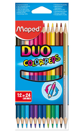 Boje drvene 24 boje Duo Maped