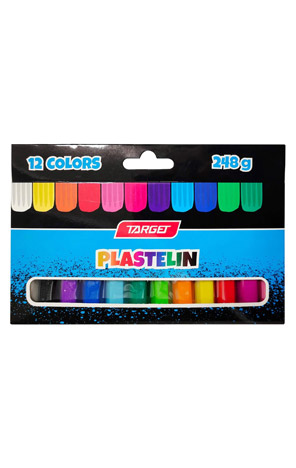 Plastelin 12 boja Target