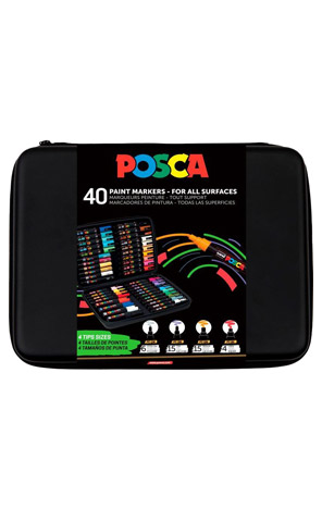 Markeri set 40 boja Art case Uni Posca