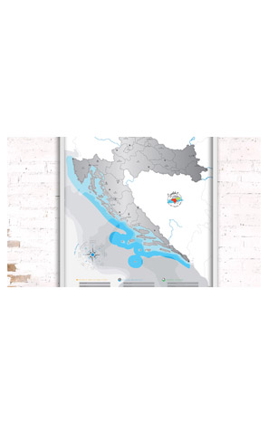 Karta Hrvatske scratch My Travel Map