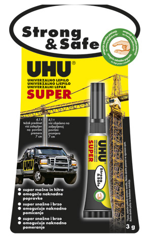 Ljepilo trenutno 3g Super Strong&Safe Uhu
