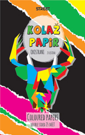 Kolaž papir 25 listova A4 mat obostrani Street