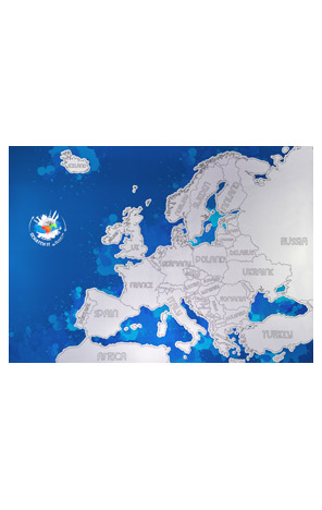 Karta Europe scratch My Travel Map