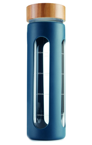 Boca za vodu 600 ml staklena reciklirajuća Miquelrius plava