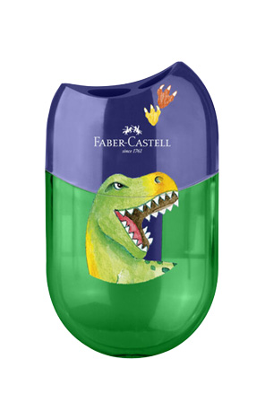 Šiljilo s pvc kutijom 2 rupe Dino Faber Castell