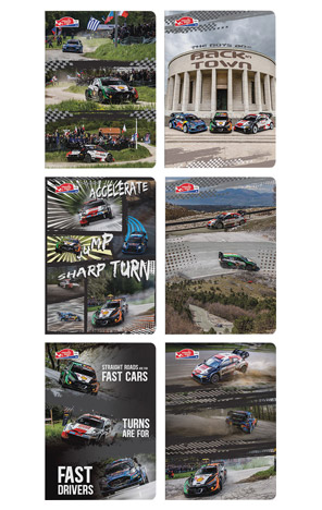 Bilježnica A4 crte 42 lista WRC Croatia Rally
