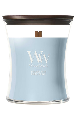 Svijeća medium Lakeside mist Woodwick