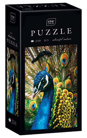 Puzzle 250 komada Colorful Nature 1 Peacock Interdruk