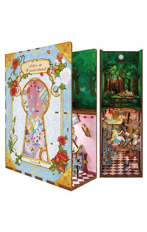 Držač za knjige DIY Book nook Alice in Wonderland Tonecheer