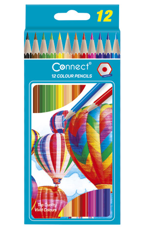 Boje drvene 12 boja Connect
