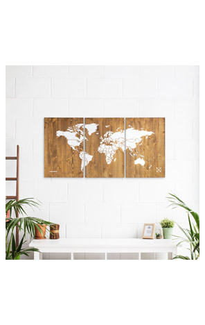 Karta svijeta XL drvena 120 x 60cm Miss Wood