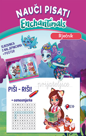 Enchantimals: Nauči pisati vježbenica
