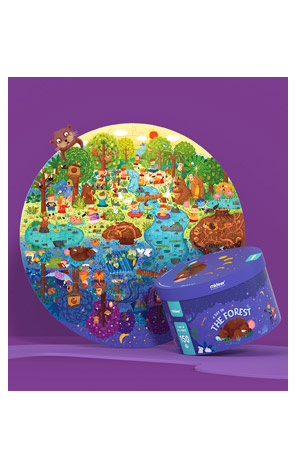 Puzzle 150 komada okrugle Dan u šumi Mideer