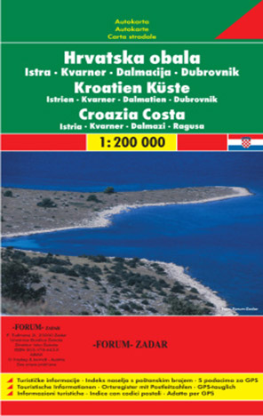 Auto karta: Hrvatska obala