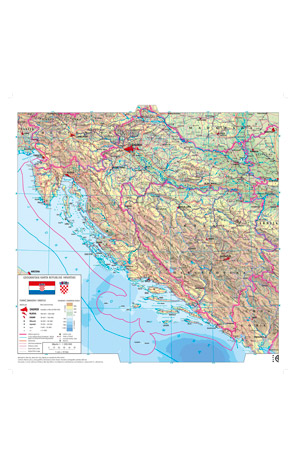 Geografska karta RH stolna