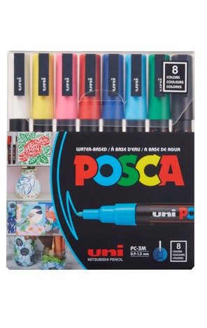 Marker Uni Posca pc-3m 8 komada sortirane boje