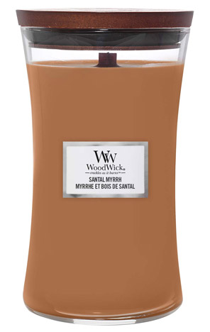 Svijeća large Santal myrrh Woodwick