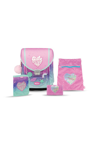 Torba školska anatomska 4u1 Big A Girl's World Karbon