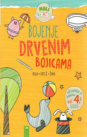 Mali kreativci: Bojenje drvenim bojicama - žuta