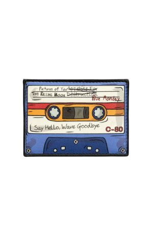 Etui za kartice kožni Back to the 80s Cassette Tape A Lichfield Leather plavi