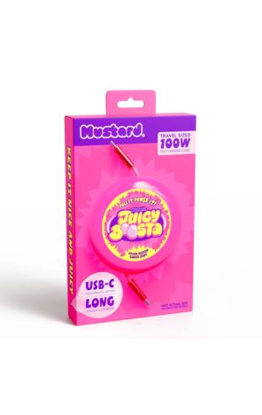 Kabel za punjenje USB-C 100cm Juicy Boosta rozi