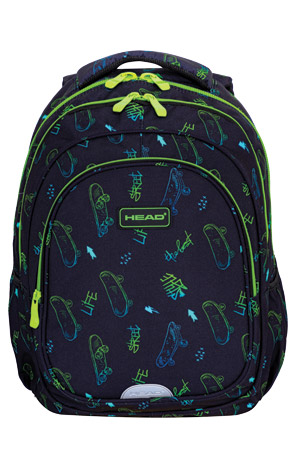 Ruksak školski notebook anatomski Skate Lifestyle Head