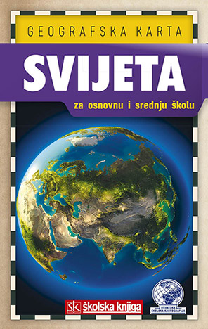 Geografska karta Svijeta za OŠ i SŠ