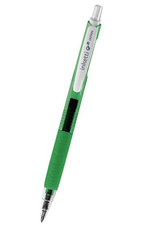 Olovka kemijska gel grip Inketti Penac zelena