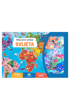 Moj prvi atlas svijeta - kutija s magnetima