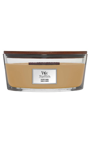 Svijeća elipse Gilded sands Woodwick
