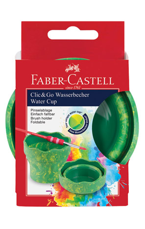 Čaša za tempere Clic&Go Faber Castell zelena