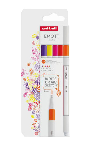Flomasteri set 5 kom 0,4mm Emott Passions Uni Mitsubishi