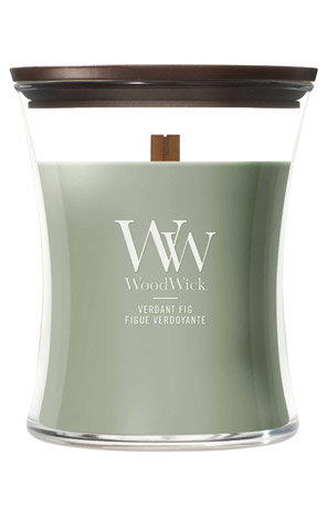 Svijeća medium Verdant fig Woodwick