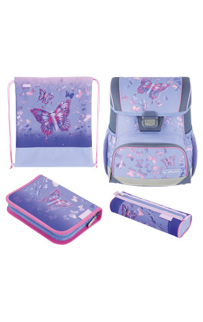 Torba školska anatomska 4u1 Loop Butterfly Paradise Herlitz