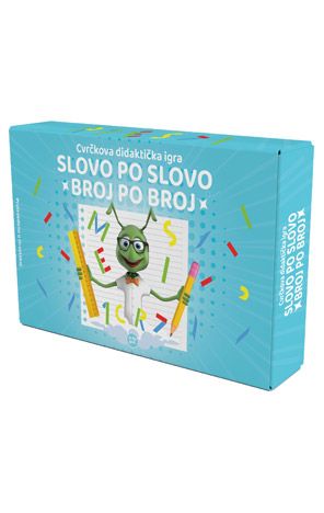Cvrčkova didaktička igra: Slovo po slovo - Broj po broj