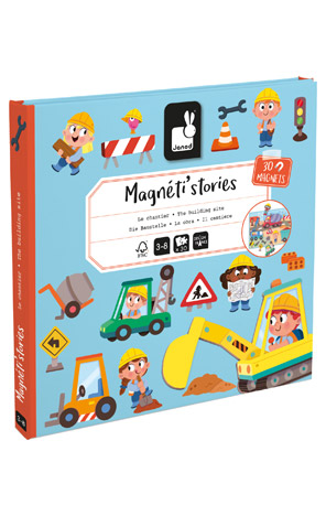Slikovnica s magnetima Gradilište Janod