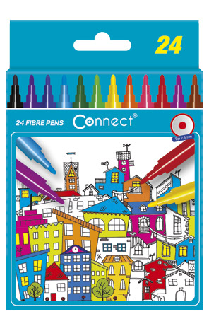 Flomasteri školski 24 boje Connect