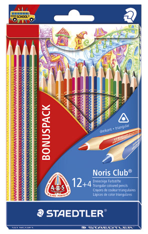 Boje drvene 12 boja+4 boje gratis Noris Club 127 Staedtler