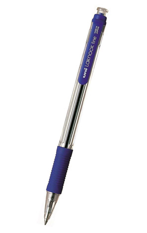 Olovka kemijska 0,7mm Laknock Uni Mitsubishi plava
