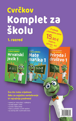 Cvrčkov komplet za školu 1. razred