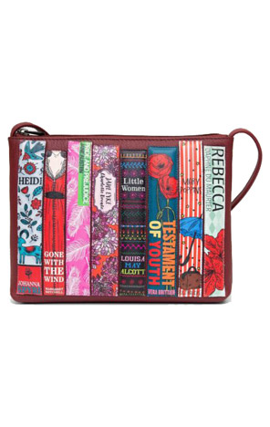 Torba kožna na rame Bookwarm Lichfield Leather crvena