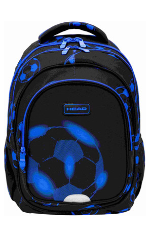 Ruksak školski anatomski Blue Football Head