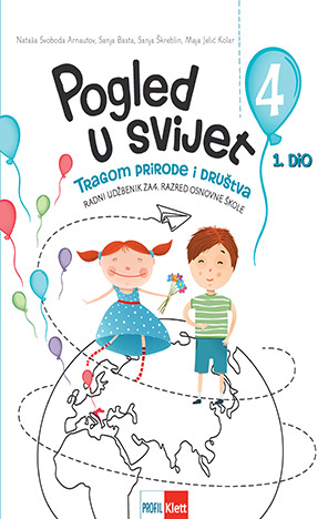 POGLED U SVIJET 4, radni udžbenik iz prirode i društva za četvrti razred osnovn